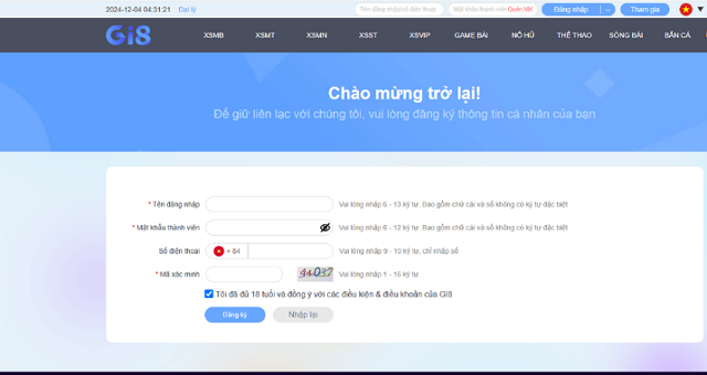 Cách đăng ký tài khoản Gi8 Cách đăng ký tài khoản Gi8