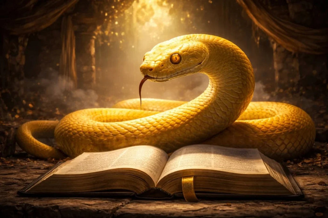 Mơ thấy một con rắn vàng khổng lồ có thể là lời nhắc nhở về những sự kiện quan trọng sẽ diễn ra trong cuộc sống của bạn.