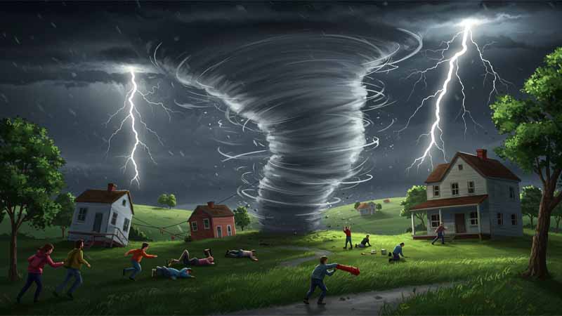 Lốc xoáy số mấy? Điềm báo giấc mơ và con số liên quan